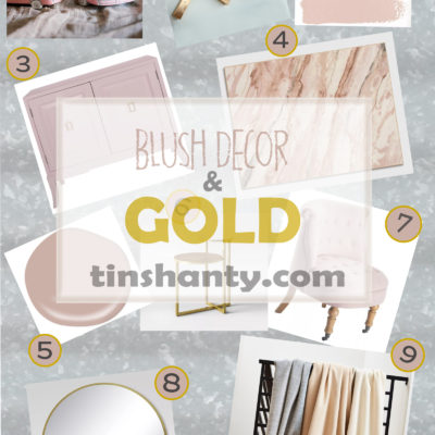 Shop TinSpiration Blush Decor and Gold